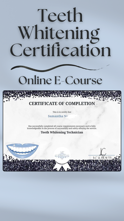 Online Teeth Whitening Audible E-Course Certification