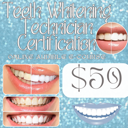 Online Teeth Whitening Audible E-Course Certification