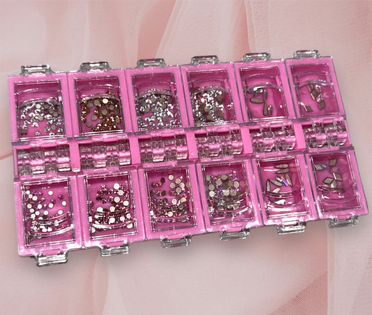 440 Assorted Advanced Crystal Swarovski Tooth Gem Box (Lead Free)