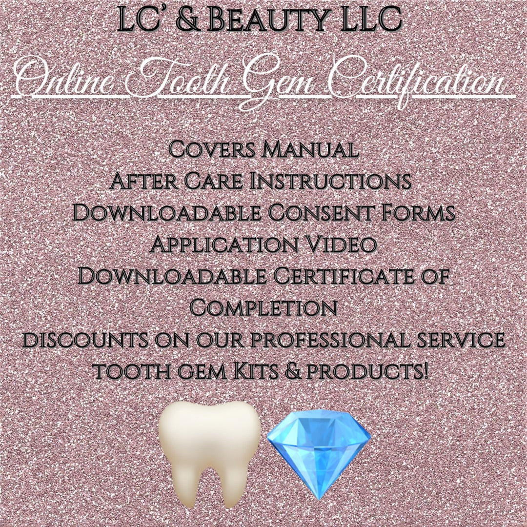 Tooth Jewelry (Gem) Certification